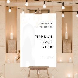 エレガント結婚モダン歓迎の白 アクリルサイン
