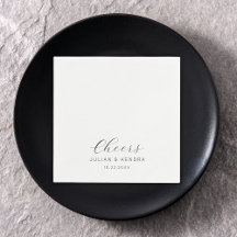 エレガント結婚モダン白黒