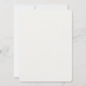 エレガント結婚モダン葉 招待状 (裏面)