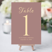 エレガント結婚モダン表の番号