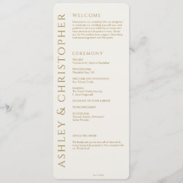 エレガント結婚モダン金ゴールド プログラム