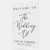 エレガント結婚モダンWelcome's Sign - Foam Board アクリルサイン (傾斜)