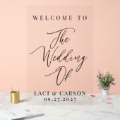 エレガント結婚モダンWelcome's Sign - Foam Board アクリルサイン (ウェディング)