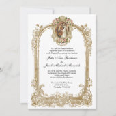 エレガント結婚伝統的教の披露宴 招待状 (正面)