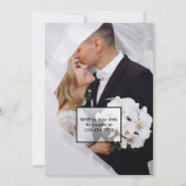 エレガント結婚写真 招待状 (裏面)