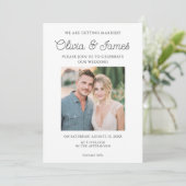 エレガント結婚写真 招待状 (スタンド正面)