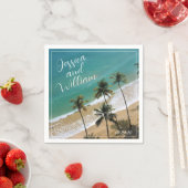 エレガント結婚夏 スタンダードカクテルナプキン (インサイチュ)