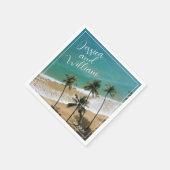 エレガント結婚夏 スタンダードカクテルナプキン (角)