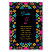 エレガント結婚席 テーブルナンバー (正面)