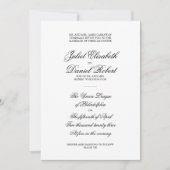 エレガント結婚式招待状 招待状 (正面)