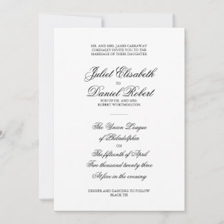 エレガント結婚式招待状 招待状