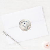 エレガント結婚感謝していフローラ ラウンドシール (封筒)