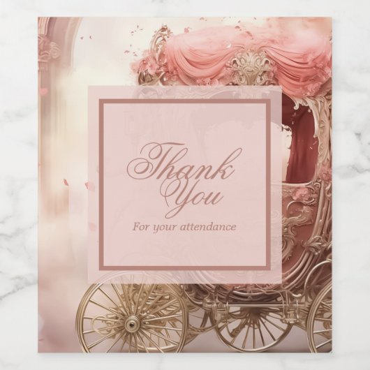 エレガント結婚感謝してい君 ワインラベル (シングルラベル)