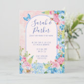 エレガント結婚春の花 招待状 (スタンド正面)