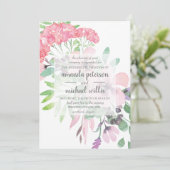 エレガント結婚春の花 招待状 (スタンド正面)