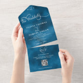 エレガント結婚書モダンの オールインワン招待状 (貼ってはがせる)