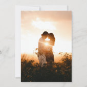 エレガント結婚書モダンの 招待状 (裏面)