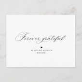 エレガント結婚書感謝していは ポストカード (正面)