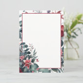 エレガント結婚空白のフローラ 招待状 (スタンド正面)