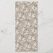 エレガント結婚素朴フローラ メニュー (裏面)