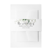 エレガント結婚緑モダン 招待状ベリーバンド (正面例)