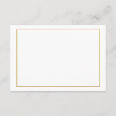 エレガント結婚縁どWebサイト挿入カード エンクロージャーカード (裏面)