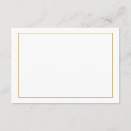 エレガント結婚縁どWebサイト挿入カード エンクロージャーカード (裏面)