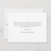 エレガント結婚自然開花 サンキューカード (裏面)