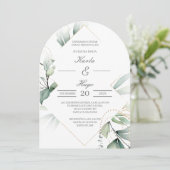 エレガント結婚草 招待状 (スタンド正面)