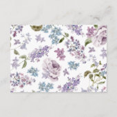 エレガント結婚薄紫 エンクロージャーカード (裏面)