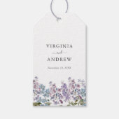 エレガント結婚薄紫 ギフトタグ (正面)