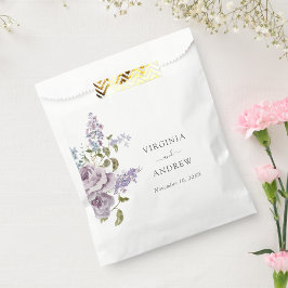 エレガント結婚薄紫 フェイバーバッグ