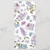 エレガント結婚薄紫 メニュー (裏面)