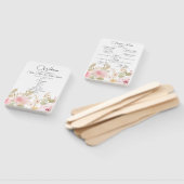 エレガント結婚計パーソナライズされた画 ハンドファン (組立なし)