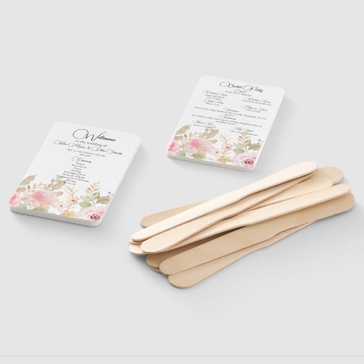 エレガント結婚計パーソナライズされた画 ハンドファン (組立なし)