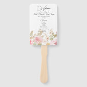 エレガント結婚計パーソナライズされた画 ハンドファン (正面)