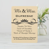 エレガント結婚誓い更新招待状 招待状 (スタンド正面)