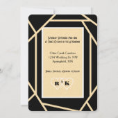 エレガント結婚誓い更新招待状 招待状 (裏面)