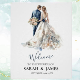 エレガント結婚赤面 ポスター