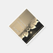 エレガント結婚金ゴールド スタンダードカクテルナプキン (角)