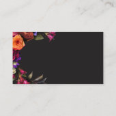 エレガント結婚鮮やかフローラのドレスコード色 エンクロージャーカード (裏面)