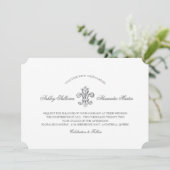 エレガント結婚（紋章の）フラ・ダ・リ 招待状 (スタンド正面)