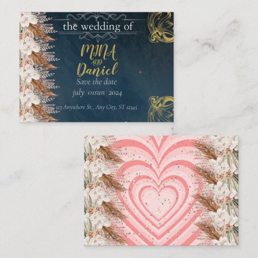 エレガント結婚Touch エンクロージャーカード (正面/裏面)