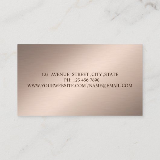 エレガント絵を描スタイリッシュ線グリッターほうき 名刺 (裏面)