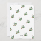 エレガント絵を描喜び平和の愛 |編集可能オリジナル シーズンカード (裏面)