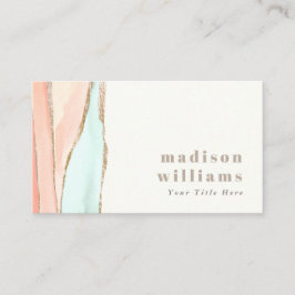 エレガント絵を描抽象芸術色 名刺