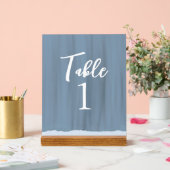 エレガント絵を描結婚表の番号 アクリルサイン (ウェディング)