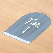 エレガント絵を描結婚表の番号 アクリル招待状 (レイダウン)