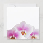 エレガント絵を描蘭結婚の 招待状 (裏面)