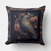 エレガント絵を描鳥 クッション (正面)